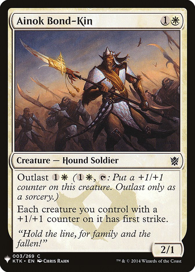 Ainok Bond-Kin – Common Magic: The Gathering card from The List (#KTK-3)
