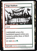 Taiga Stadium – Rare Magic: The Gathering card from Mystery Booster Playtest Cards 2021 (#120)