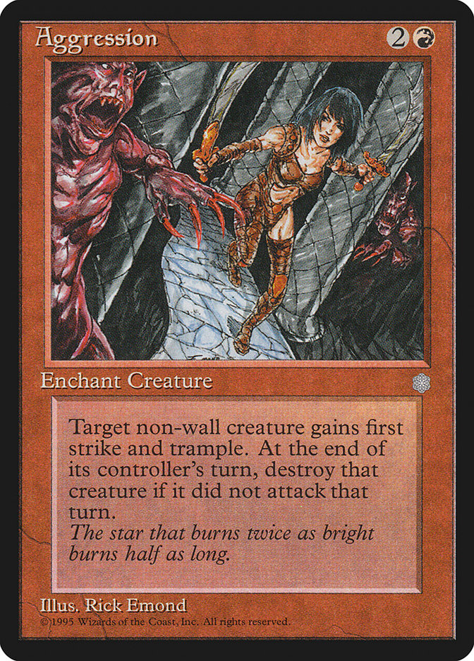 Aggression – Uncommon Magic: The Gathering card from Ice Age (#169)