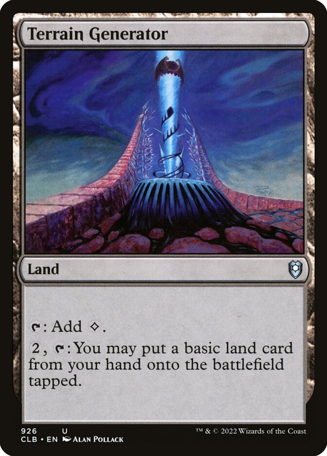 Terrain Generator – Uncommon Magic: The Gathering card from Commander Legends: Battle for Baldur's Gate (#926)