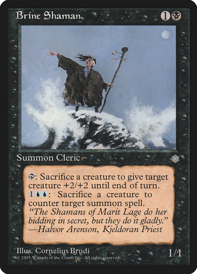 Brine Shaman – Common Magic: The Gathering card from Ice Age (#115)