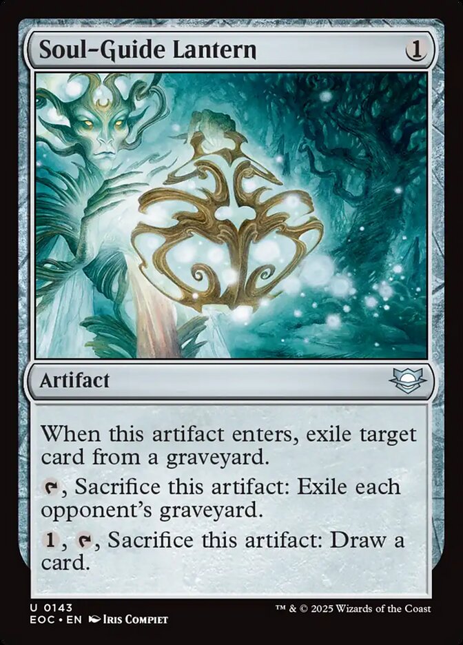 Soul-Guide Lantern – Uncommon Magic: The Gathering card from Edge of Eternities Commander (#143)
