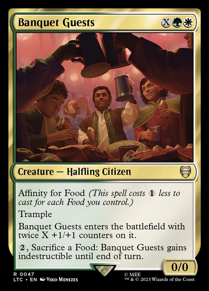 Banquet Guests – Rare Magic: The Gathering card from Tales of Middle-earth Commander (#47)