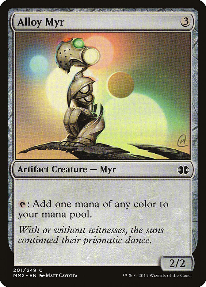 Alloy Myr – Common Magic: The Gathering card from Modern Masters 2015 (#201)