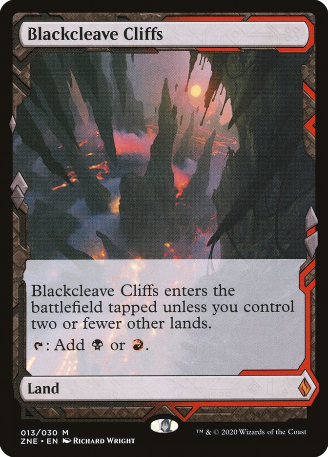 Blackcleave Cliffs – Mythic Magic: The Gathering card from Zendikar Rising Expeditions (#13)