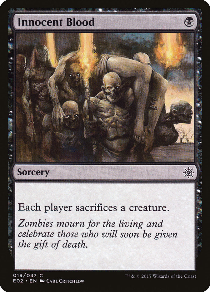 Innocent Blood – Common Magic: The Gathering card from Explorers of Ixalan (#19)