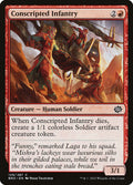 Conscripted Infantry – Common Magic: The Gathering card from The Brothers' War (#129)