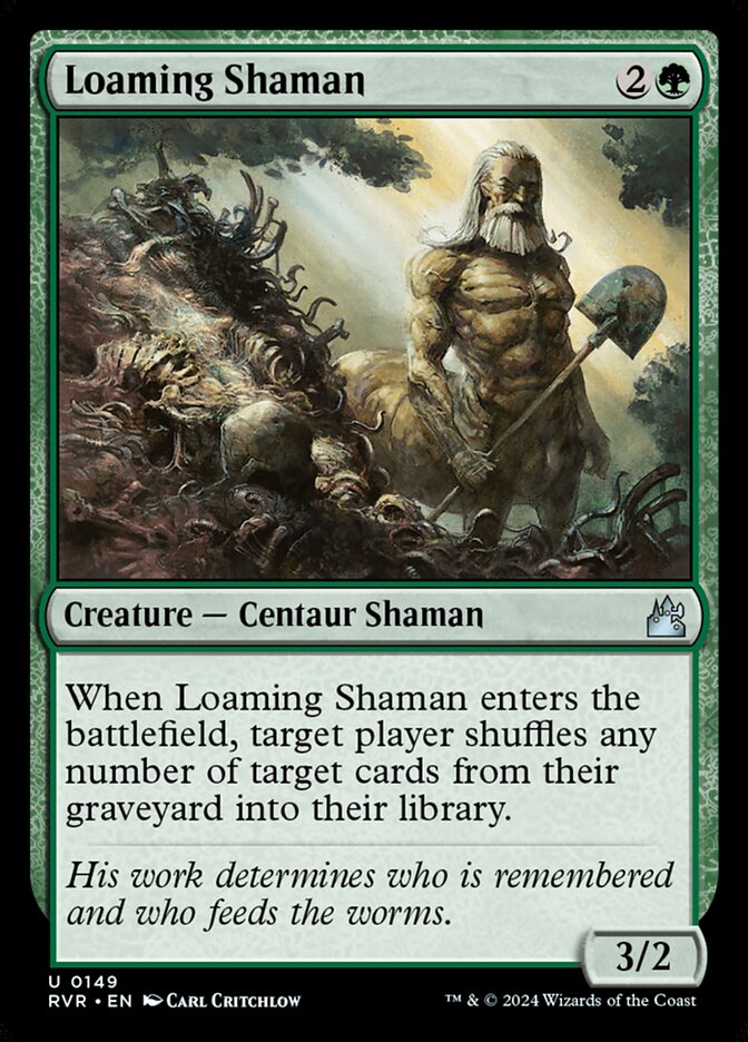 Loaming Shaman – Uncommon Magic: The Gathering card from Ravnica Remastered (#149)