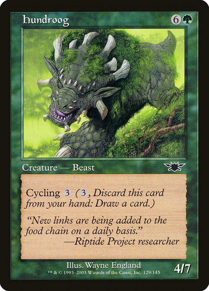 Hundroog – Common Magic: The Gathering card from Legions (#129)