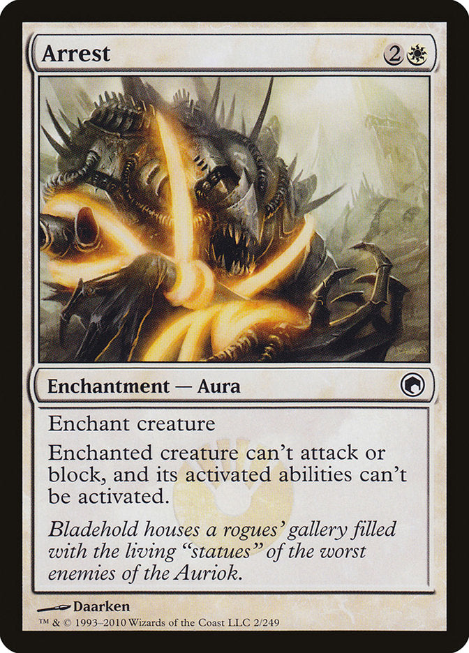 Arrest – Common Magic: The Gathering card from Scars of Mirrodin (#2)