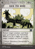 Back for More – Uncommon Magic: The Gathering card from Breaking News (#36)