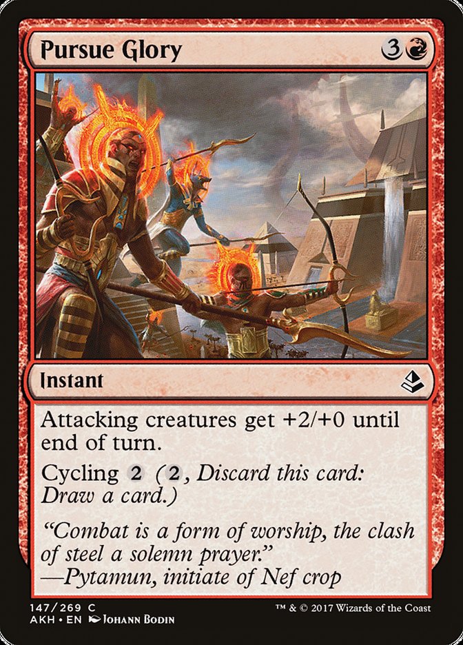 Pursue Glory – Common Magic: The Gathering card from Amonkhet (#147)