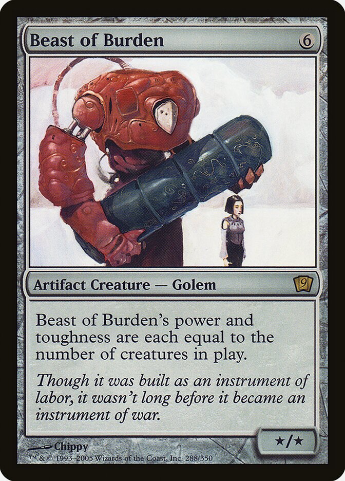 Beast of Burden – Rare Magic: The Gathering card from Ninth Edition (#288★)