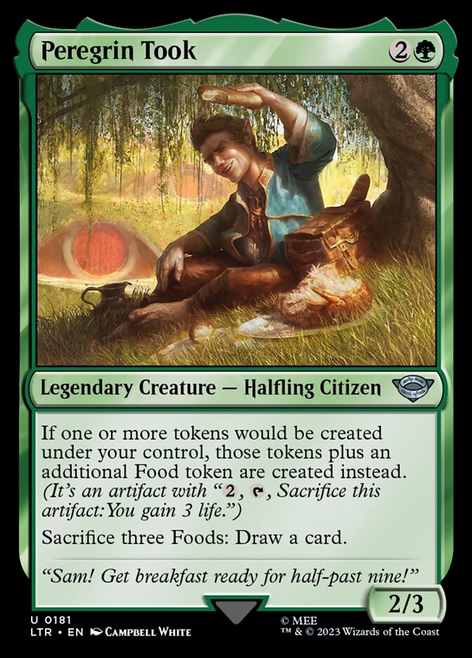 Peregrin Took – Uncommon Magic: The Gathering card from The Lord of the Rings: Tales of Middle-earth (#181)
