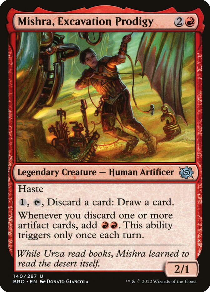 Mishra, Excavation Prodigy – Uncommon Magic: The Gathering card from The Brothers' War (#140)