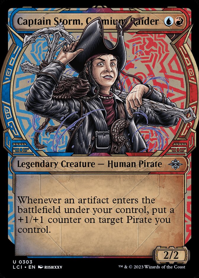 Captain Storm, Cosmium Raider – Uncommon Magic: The Gathering card from The Lost Caverns of Ixalan (#303)