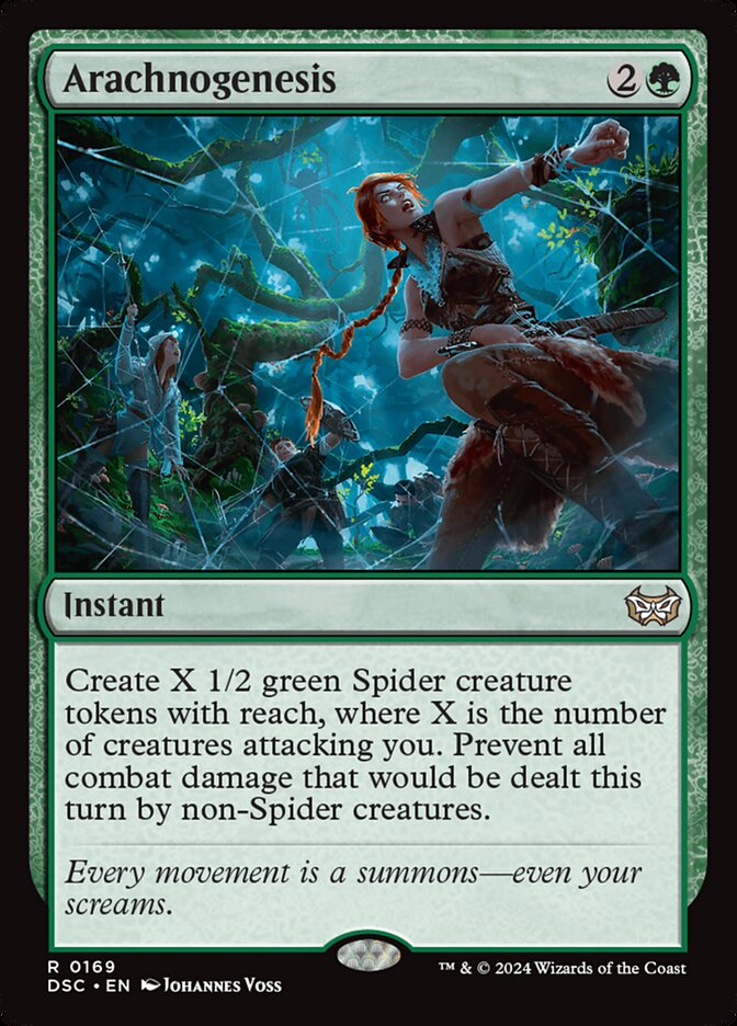 Arachnogenesis – Rare Magic: The Gathering card from Duskmourn: House of Horror Commander (#169)