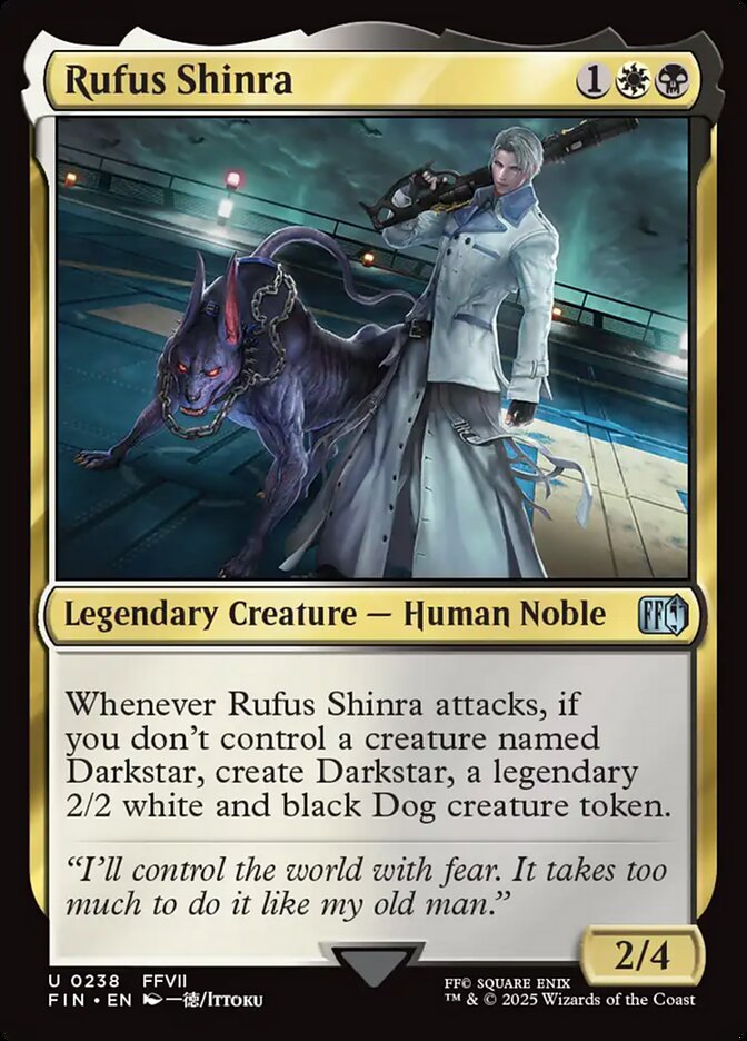 Rufus Shinra – Uncommon Magic: The Gathering card from Final Fantasy (#238)
