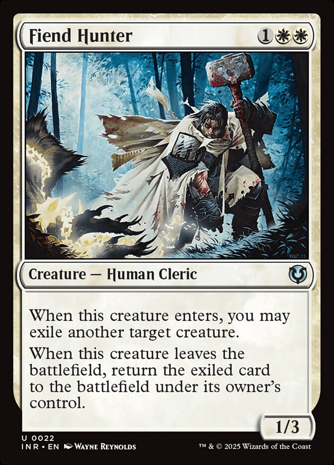 Fiend Hunter – Uncommon Magic: The Gathering card from Innistrad Remastered (#22)