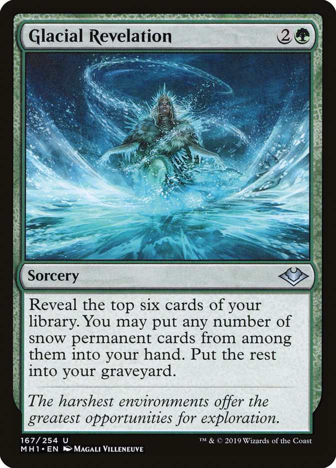 Glacial Revelation – Uncommon Magic: The Gathering card from Modern Horizons (#167)