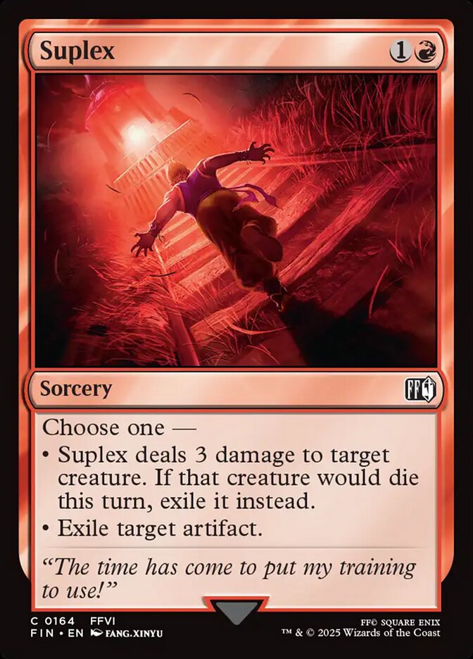 Suplex – Common Magic: The Gathering card from Final Fantasy (#164)