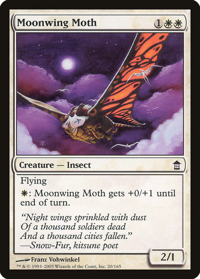 Moonwing Moth – Common Magic: The Gathering card from Saviors of Kamigawa (#20)
