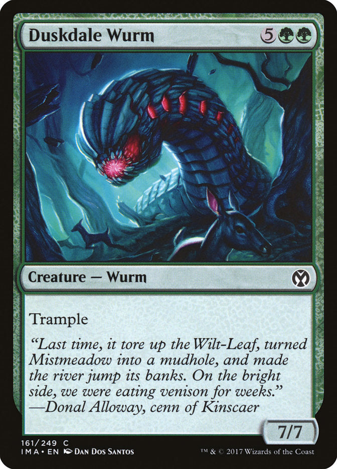 Duskdale Wurm – Common Magic: The Gathering card from Iconic Masters (#161)