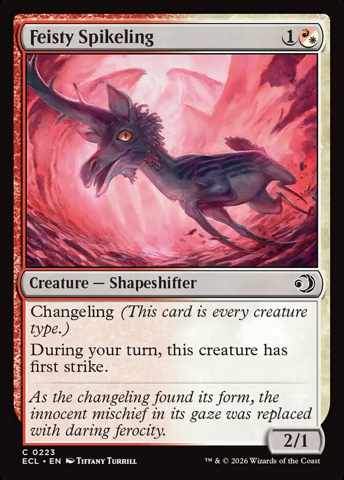 Feisty Spikeling – Common Magic: The Gathering card from Lorwyn Eclipsed (#223)