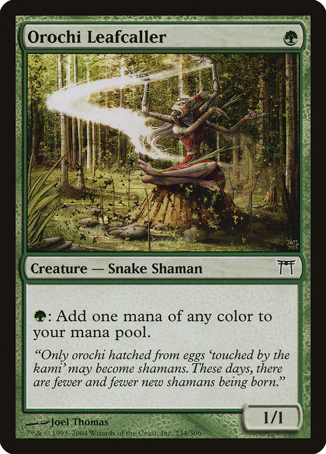 Orochi Leafcaller – Common Magic: The Gathering card from Champions of Kamigawa (#234)
