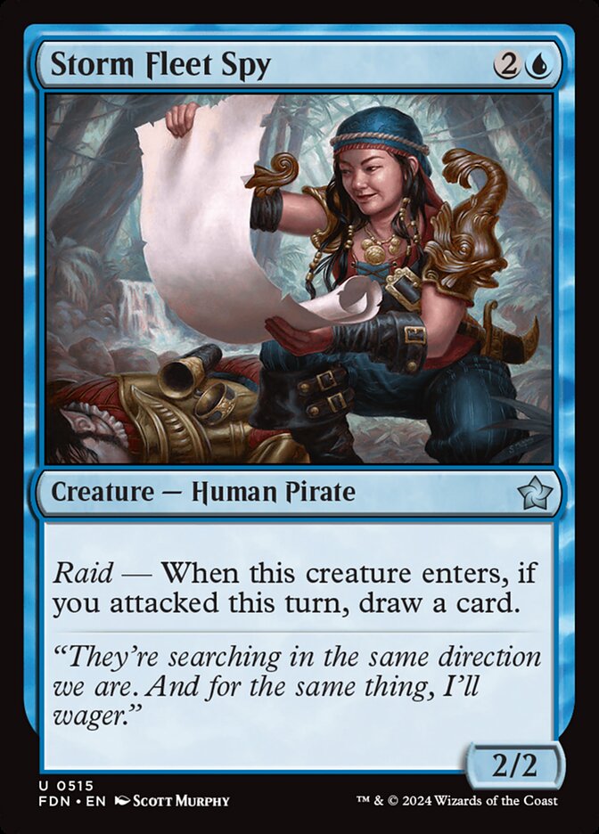 Storm Fleet Spy – Uncommon Magic: The Gathering card from Foundations (#515)
