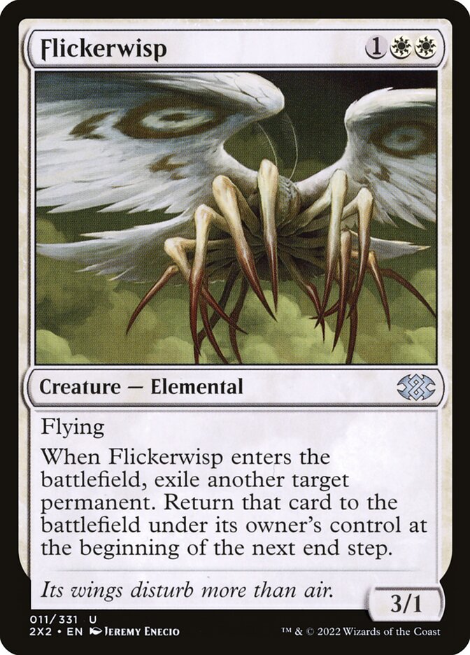 Flickerwisp – Uncommon Magic: The Gathering card from Double Masters 2022 (#11)