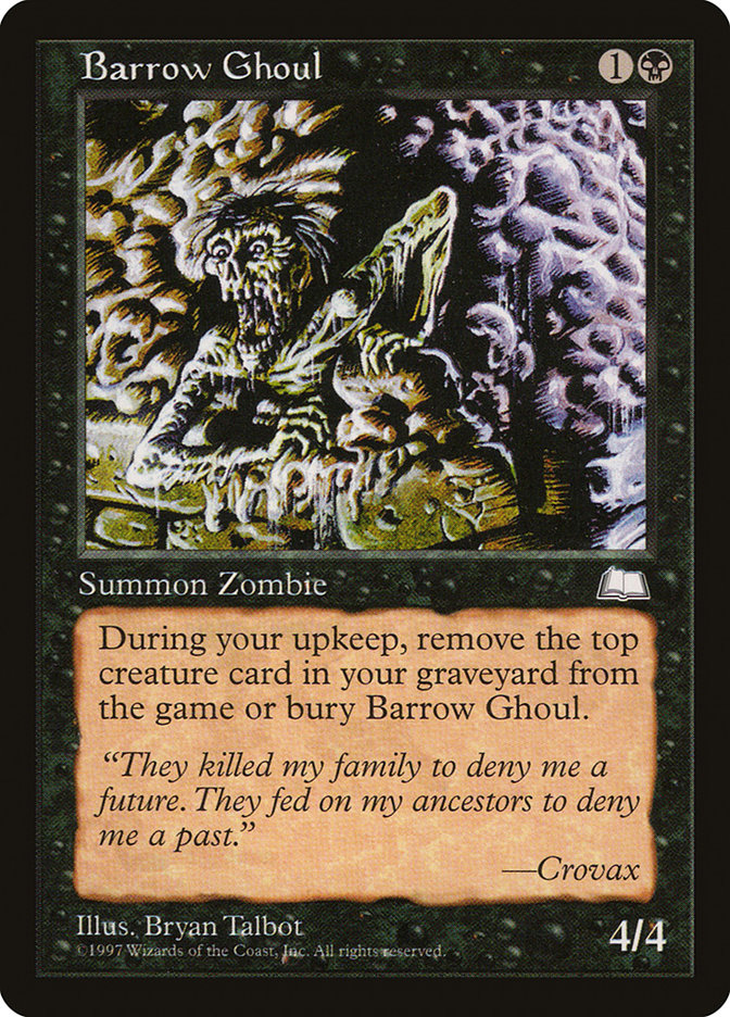 Barrow Ghoul – Common Magic: The Gathering card from Weatherlight (#61)