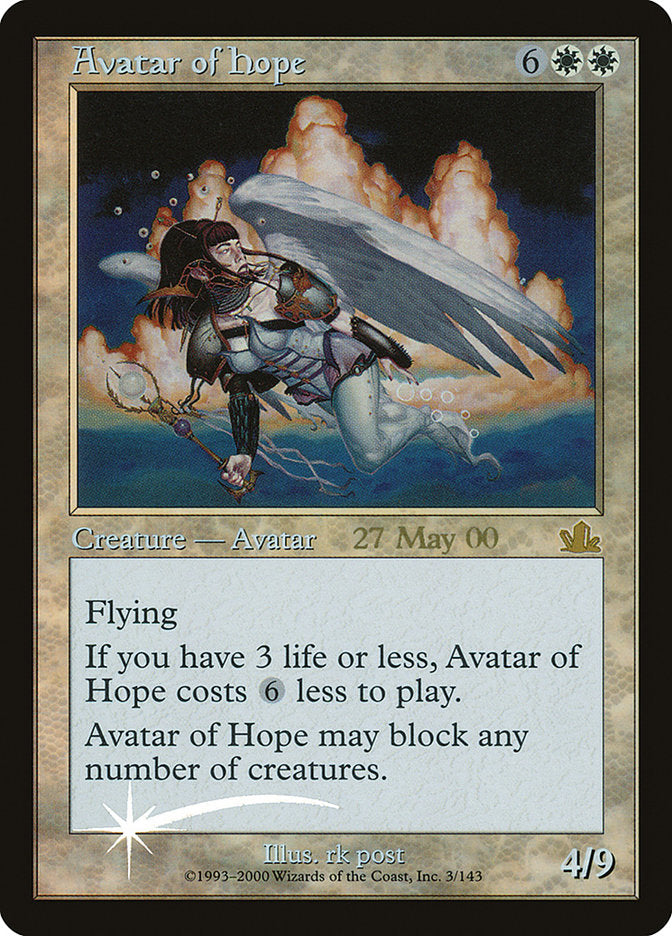 Avatar of Hope – Rare Magic: The Gathering card from Prophecy Promos (#3)