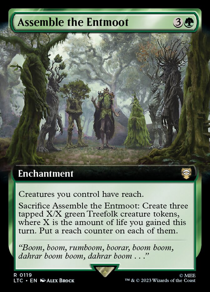 Assemble the Entmoot – Rare Magic: The Gathering card from Tales of Middle-earth Commander (#119)