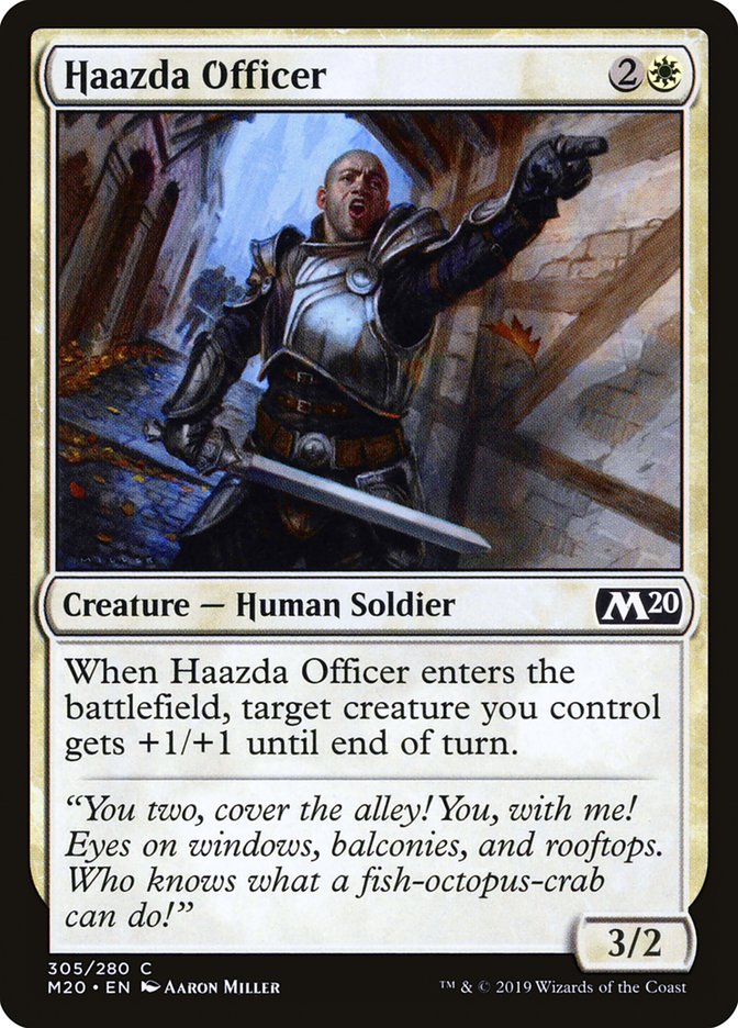 Haazda Officer – Common Magic: The Gathering card from Core Set 2020 (#305)