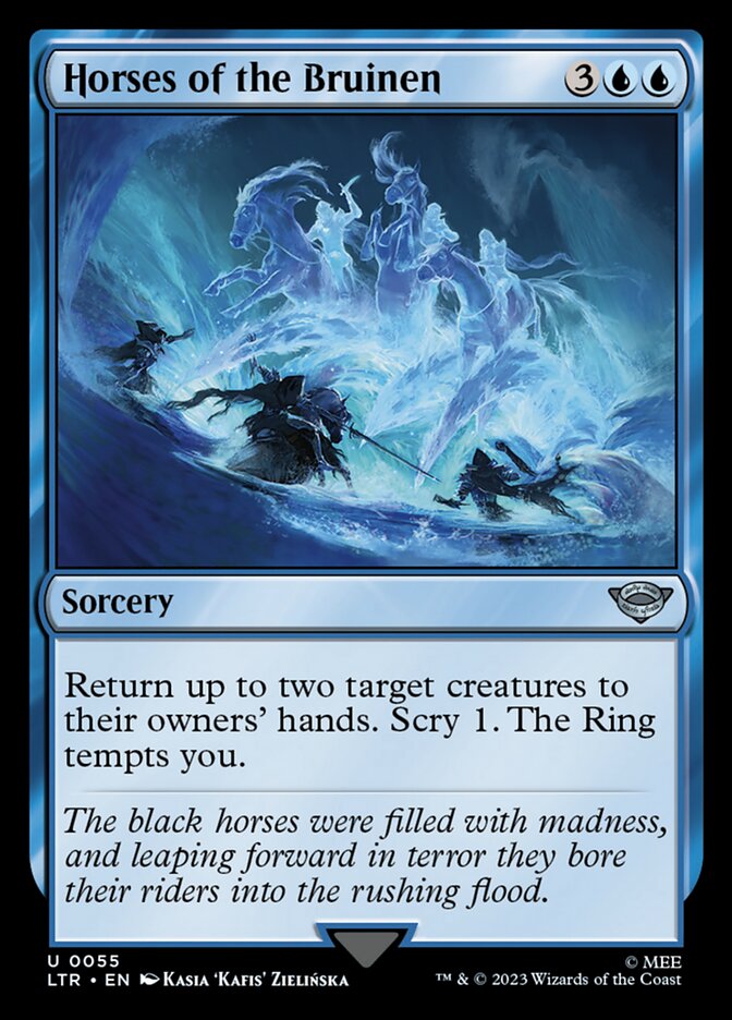 Horses of the Bruinen – Uncommon Magic: The Gathering card from The Lord of the Rings: Tales of Middle-earth (#55)