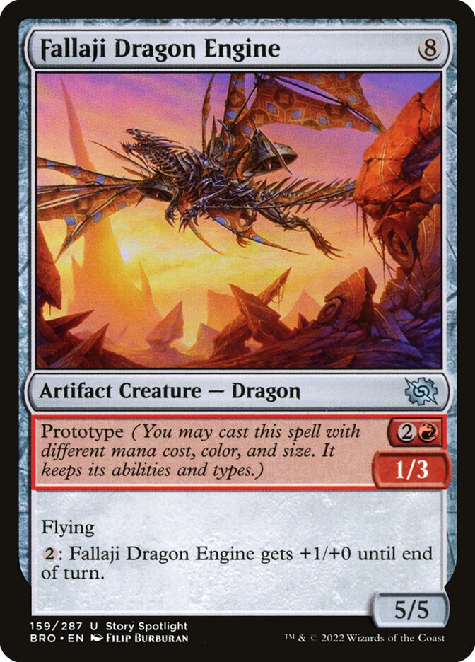 Fallaji Dragon Engine – Uncommon Magic: The Gathering card from The Brothers' War (#159)