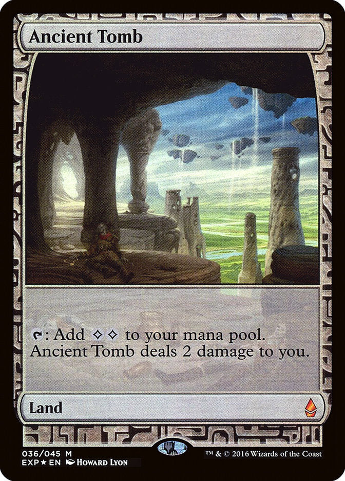 Ancient Tomb – Mythic Magic: The Gathering card from Zendikar Expeditions (#36)