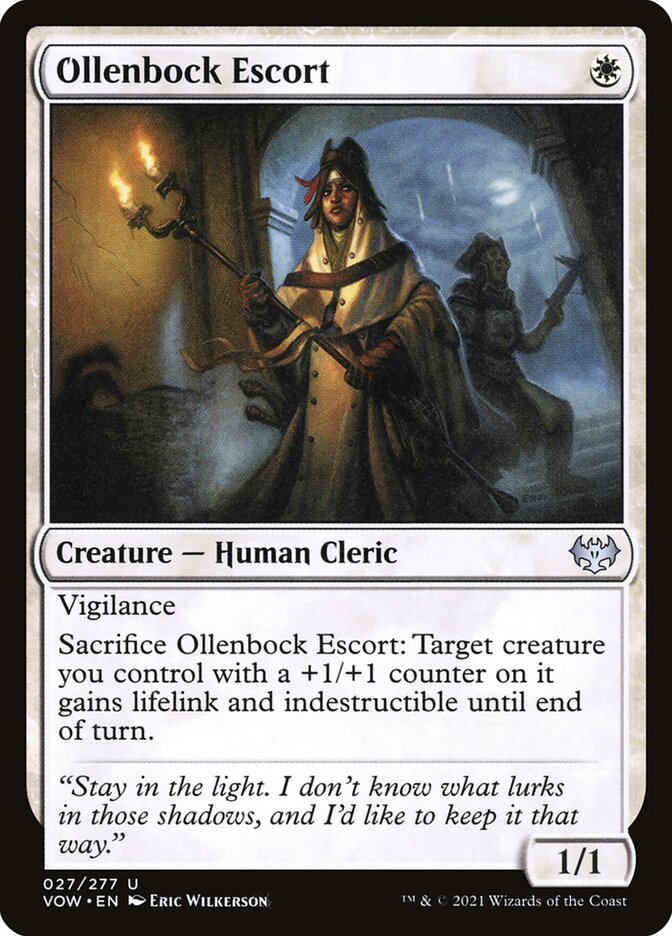 Ollenbock Escort – Uncommon Magic: The Gathering card from Innistrad: Crimson Vow (#27)