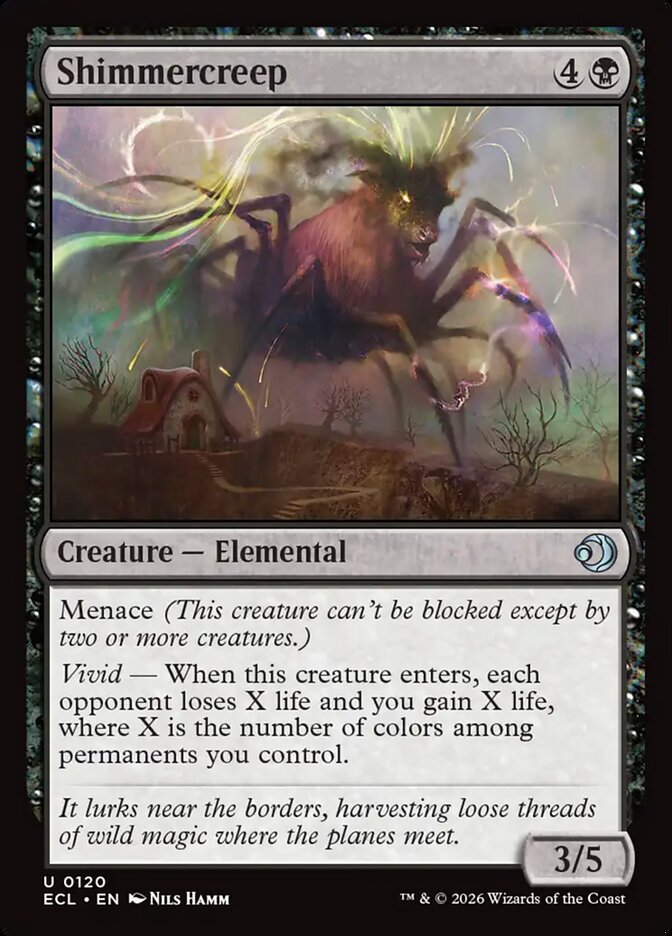 Shimmercreep – Uncommon Magic: The Gathering card from Lorwyn Eclipsed (#120)