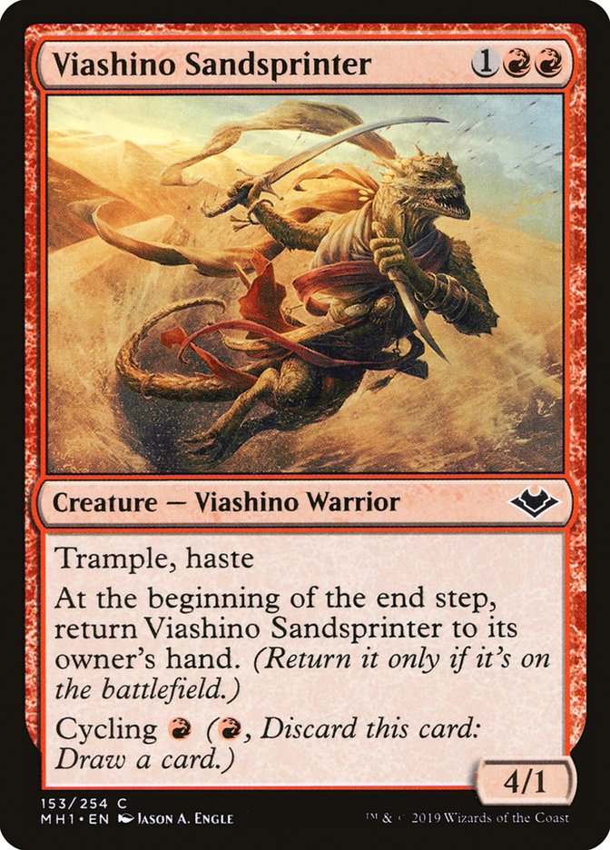 Viashino Sandsprinter – Common Magic: The Gathering card from Modern Horizons (#153)