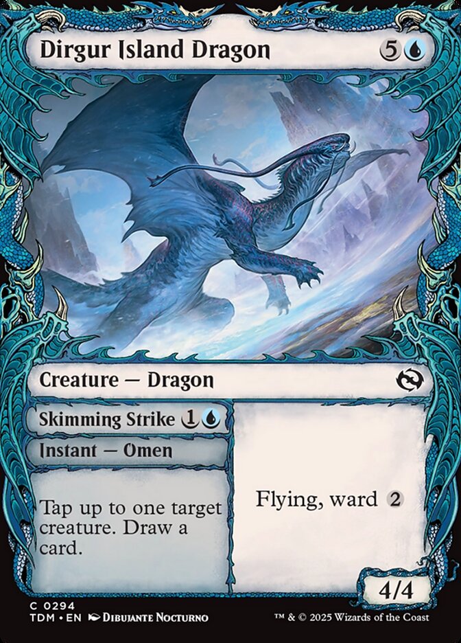 Dirgur Island Dragon // Skimming Strike – Common Magic: The Gathering card from Tarkir: Dragonstorm (#294)