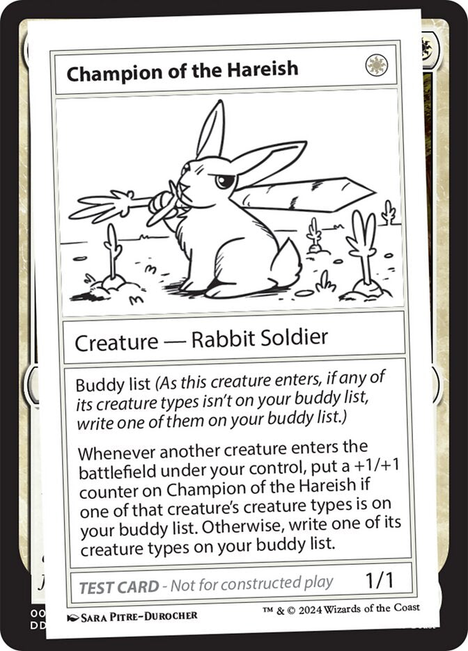 Champion of the Hareish – Rare Magic: The Gathering card from Mystery Booster 2 (#511)