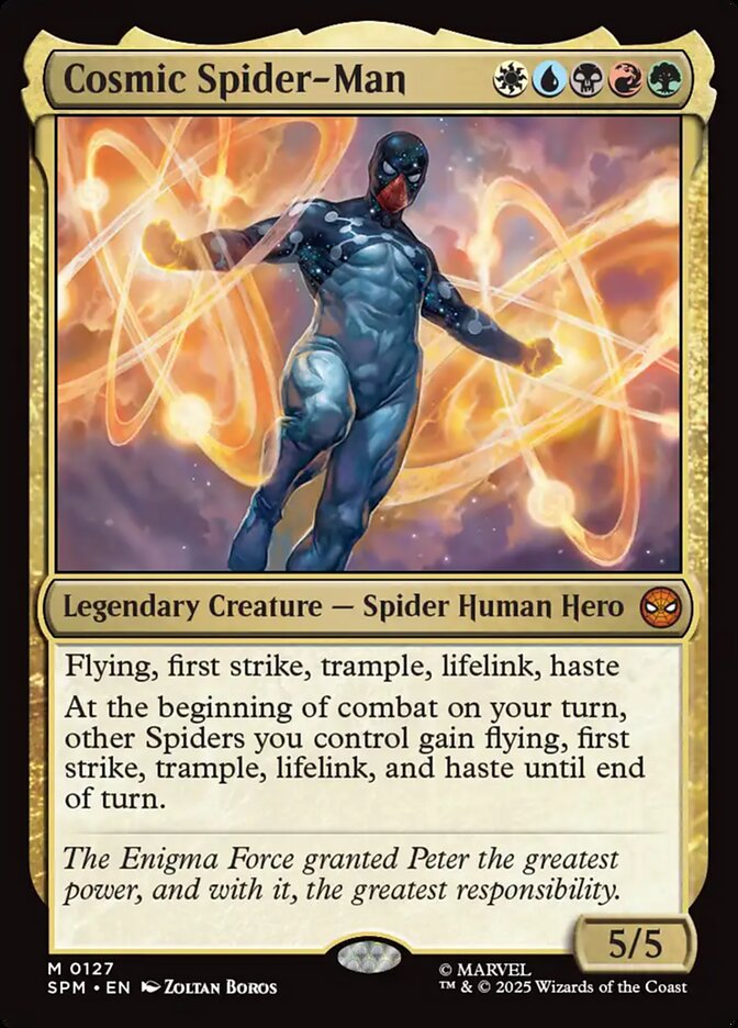 Cosmic Spider-Man – Mythic Magic: The Gathering card from Marvel's Spider-Man (#127)
