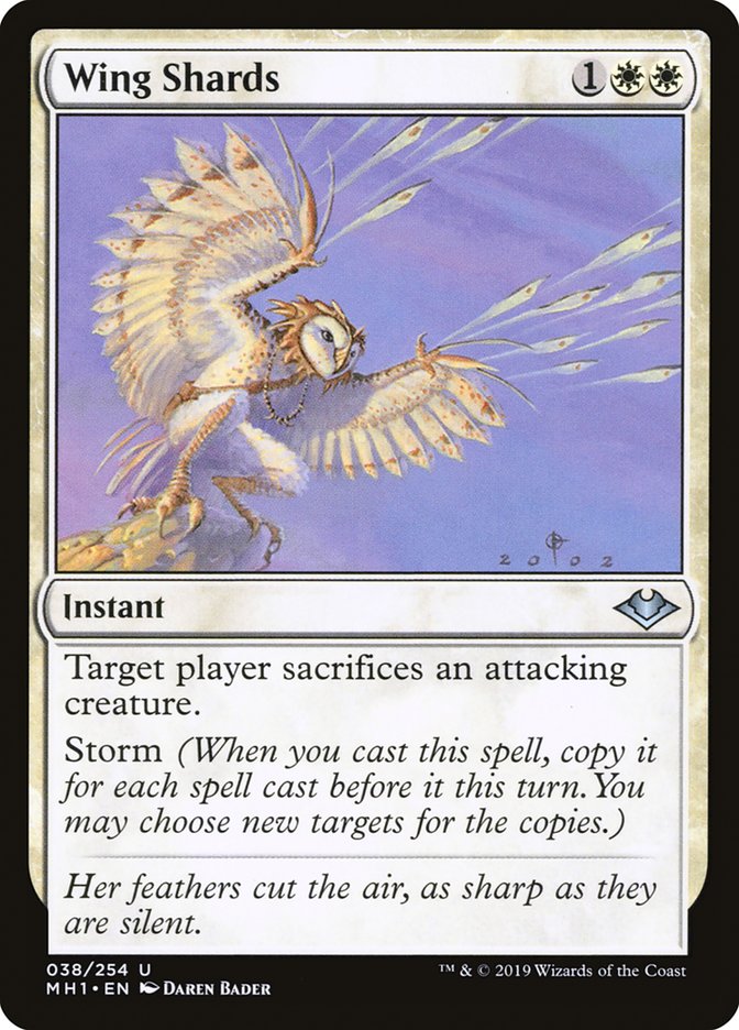 Wing Shards – Uncommon Magic: The Gathering card from Modern Horizons (#38)