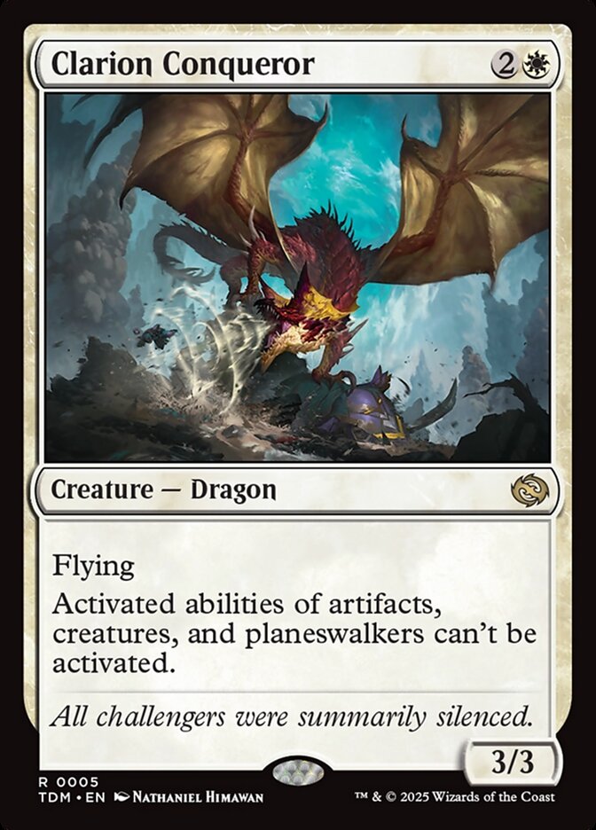 Clarion Conqueror – Rare Magic: The Gathering card from Tarkir: Dragonstorm (#5)