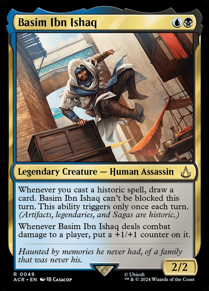 Basim Ibn Ishaq – Rare Magic: The Gathering card from Assassin's Creed (#49)