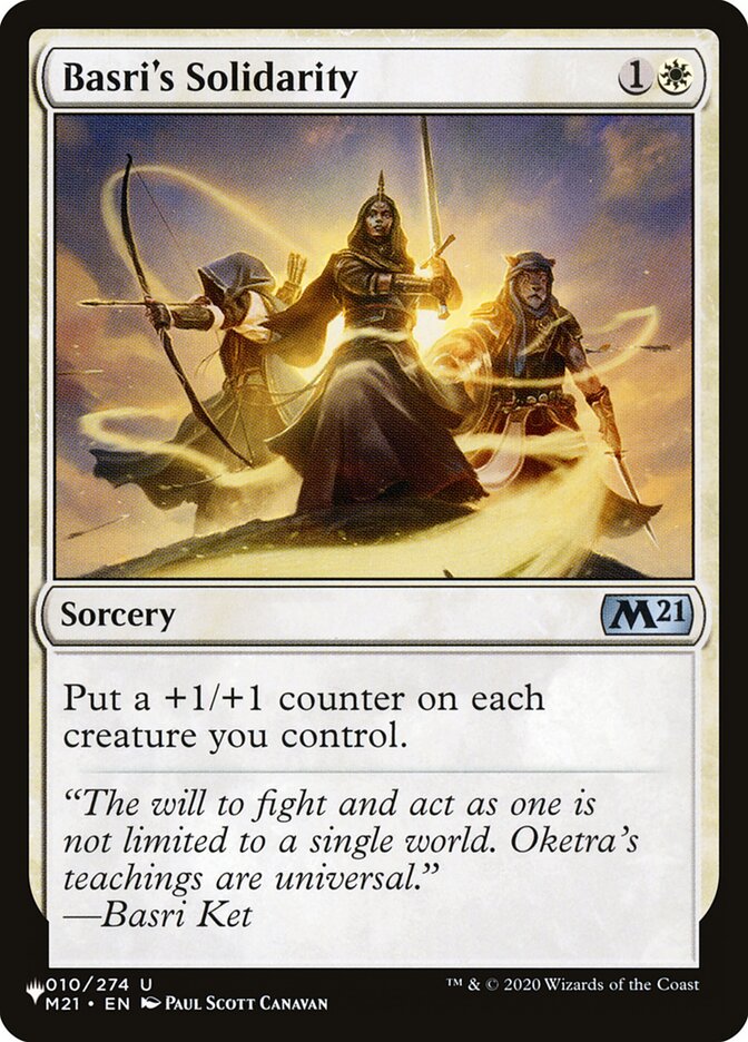Basri's Solidarity – Uncommon Magic: The Gathering card from The List (#M21-10)