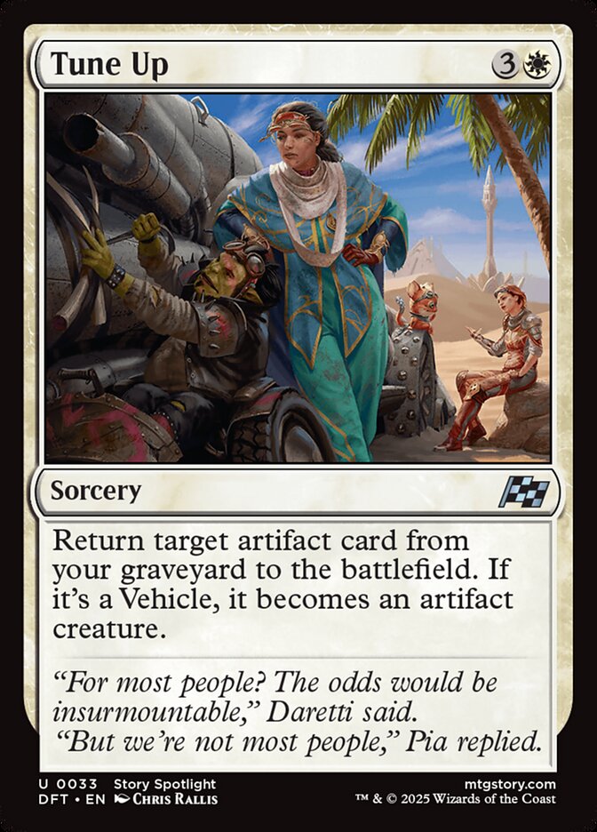 Tune Up – Uncommon Magic: The Gathering card from Aetherdrift (#33)