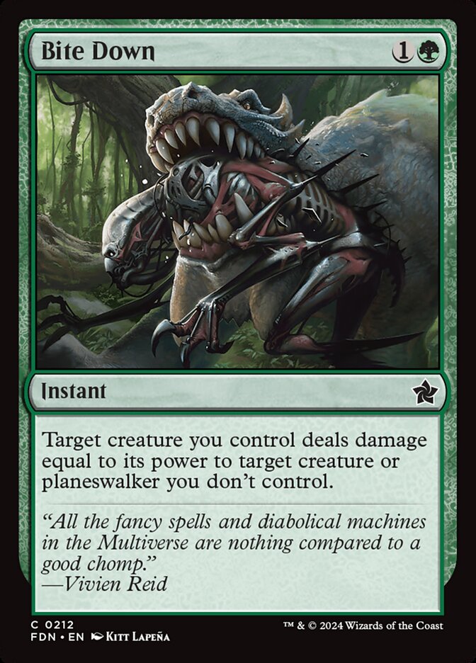Bite Down – Common Magic: The Gathering card from Foundations (#212)